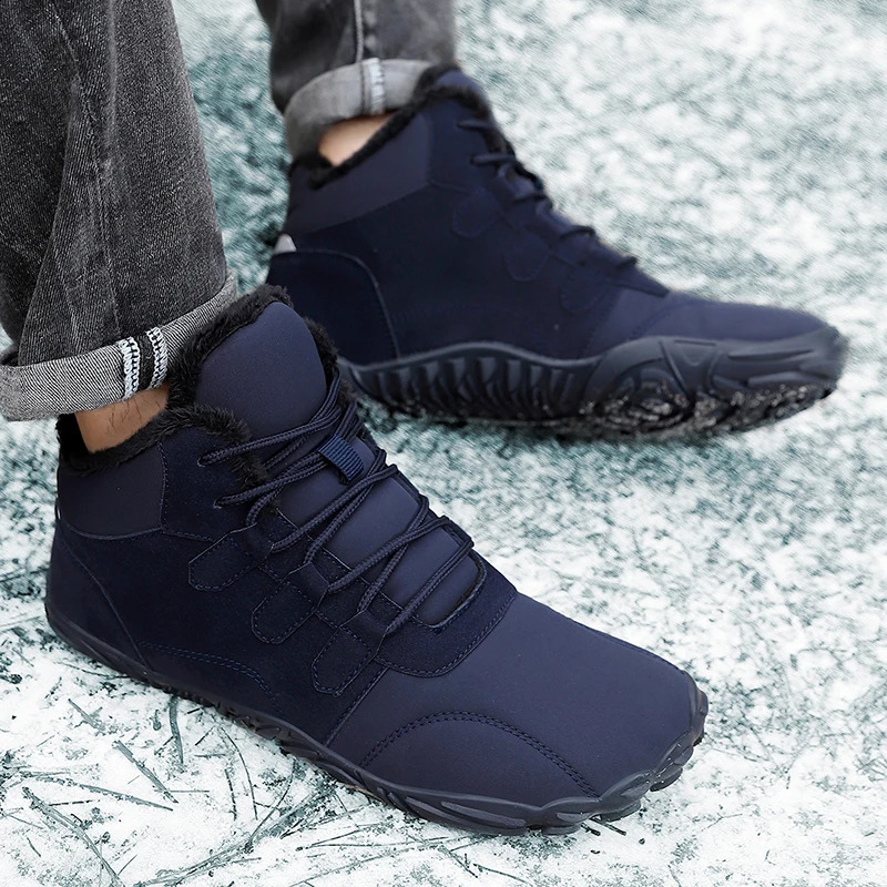 Winter Snow Boots Cold-Proof Trekking Shoes Waterproof Wide Toe Box Ankle Booties Lightweight Walking Boots for Hiking Climbing 241228