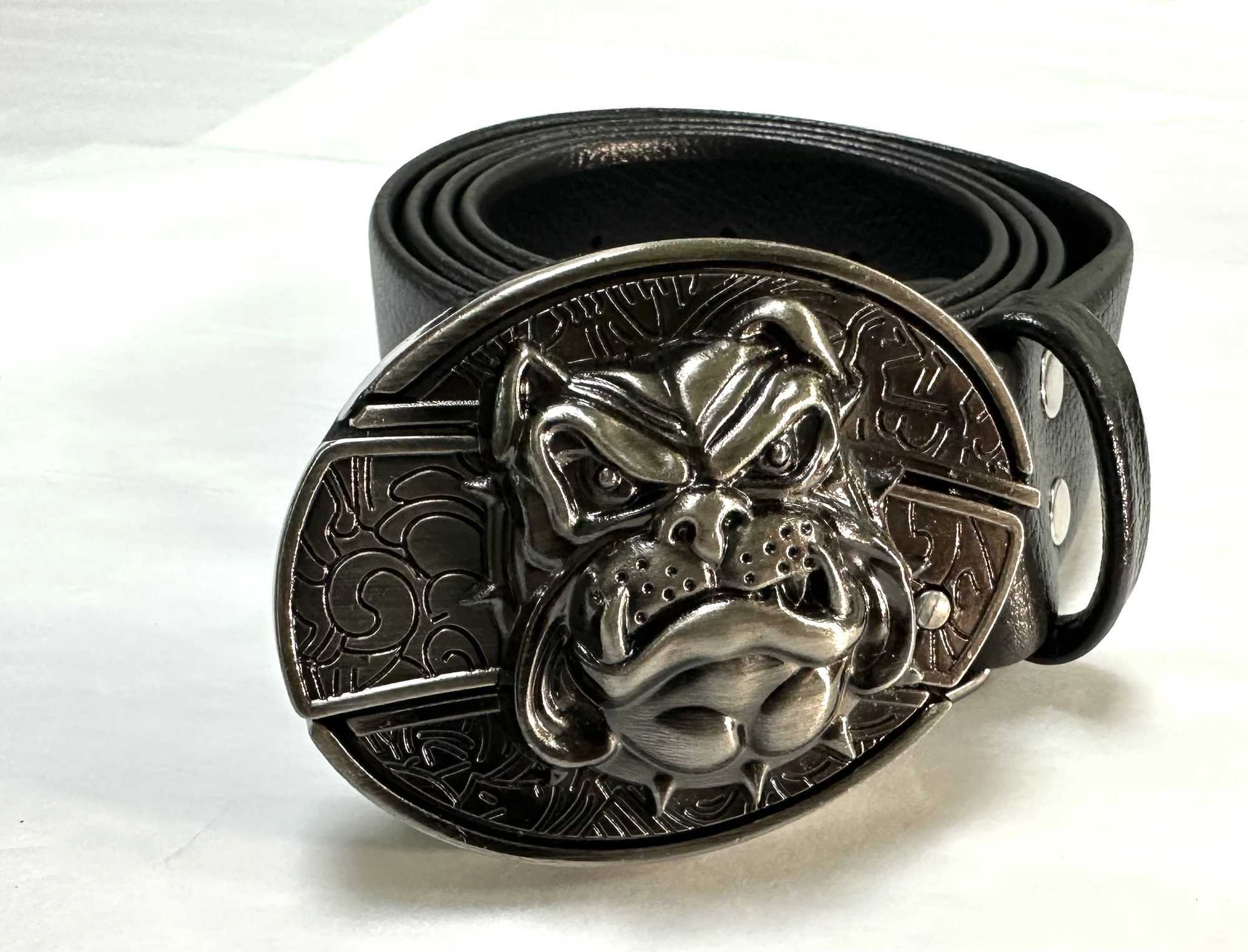 PU leather strap with retro alloy buckle Western style denim zinc alloy metal buckle used for waist belt replacement of clothing accessories W241228