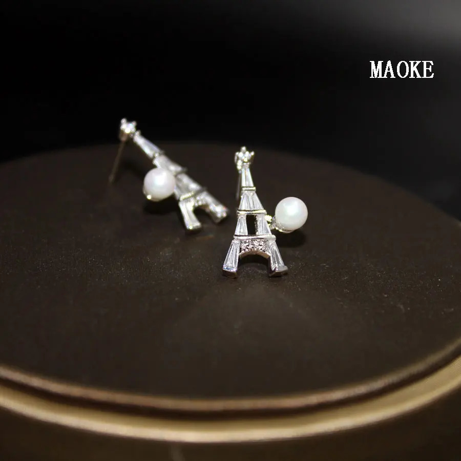 Promotions Japanese and Korean Pop Tower Bead Gold and SV Color Classic Earrings Fashion Jewelry for Womens Gifts 241226