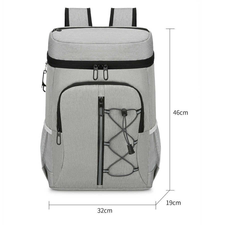 New Backpack Insulation Bag Large Capacity Outdoor Picnic Backpack Cold Beer Bag Oxford Cloth Thick Ice Pack Travel Bags 240920