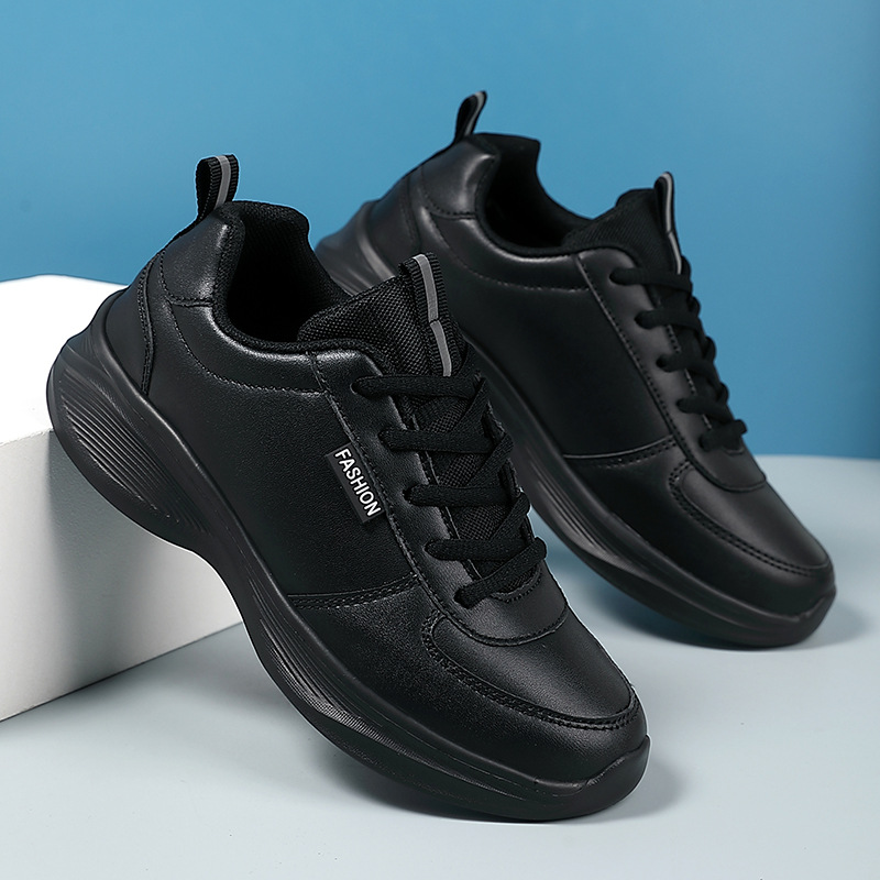 Women Sports Shoes Simple Casual Style Versatile High-end Design Plus Size Fashion Running Training Sneakers Triple Black White Free shipping