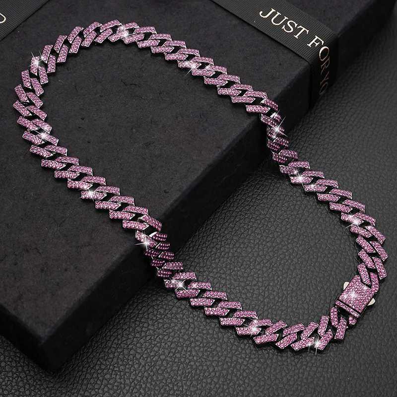 15MM Wide Diamond Luxury Necklace for cat dogs Bling Jewelry Dog Chain Collar Cuban link Gold Chains for small medium Dogs pet M241228