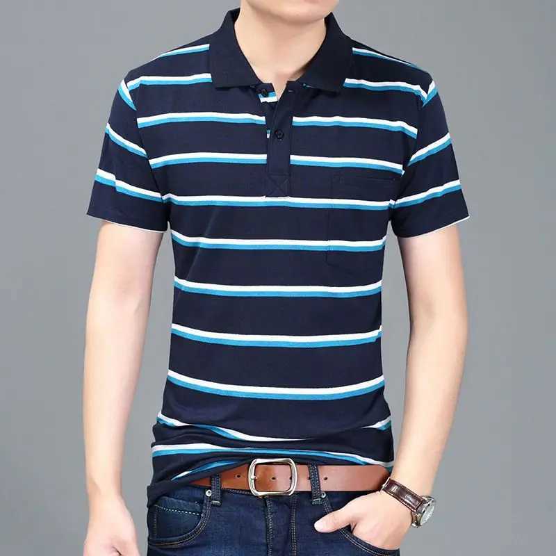 Liseaven Men Striped shirt Shirt Summer Short Sleeve shirts Mens Shirt Tops Tees Brand Camisas Clothing for Men X241228