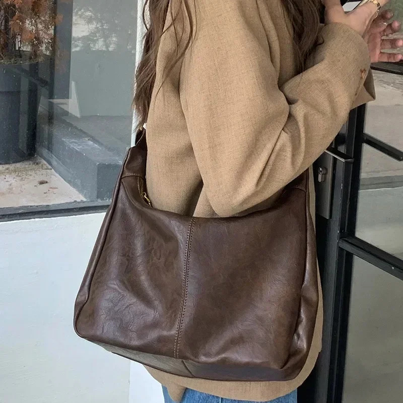 Women Handbags Cowhide Women Shoulder Bag Fashion Ladies Messenger Bags High Quality Female Tote Bag 250103