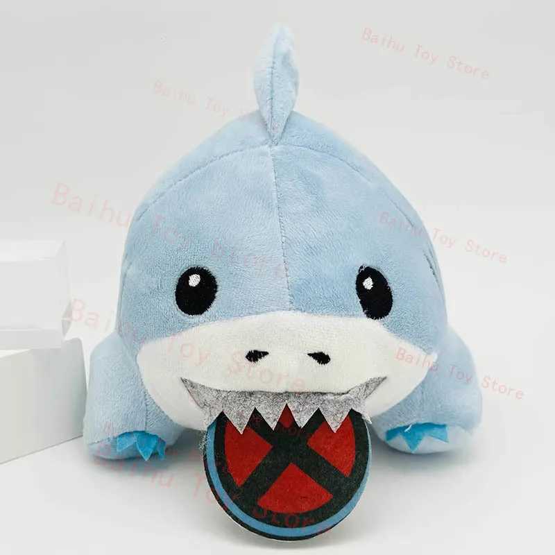 Jeff Plush Cute Jeff The Land Shark Plushie Cartoon Shark Online Star Soft Stuffed Home Decor Pillow Doll Toy Childrens Gift X241227