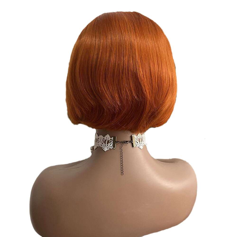 Women's 13 * 4 Front Lace Full Natural Partial Split Short Straight Real Human Hair Headband Kq2 Kq2