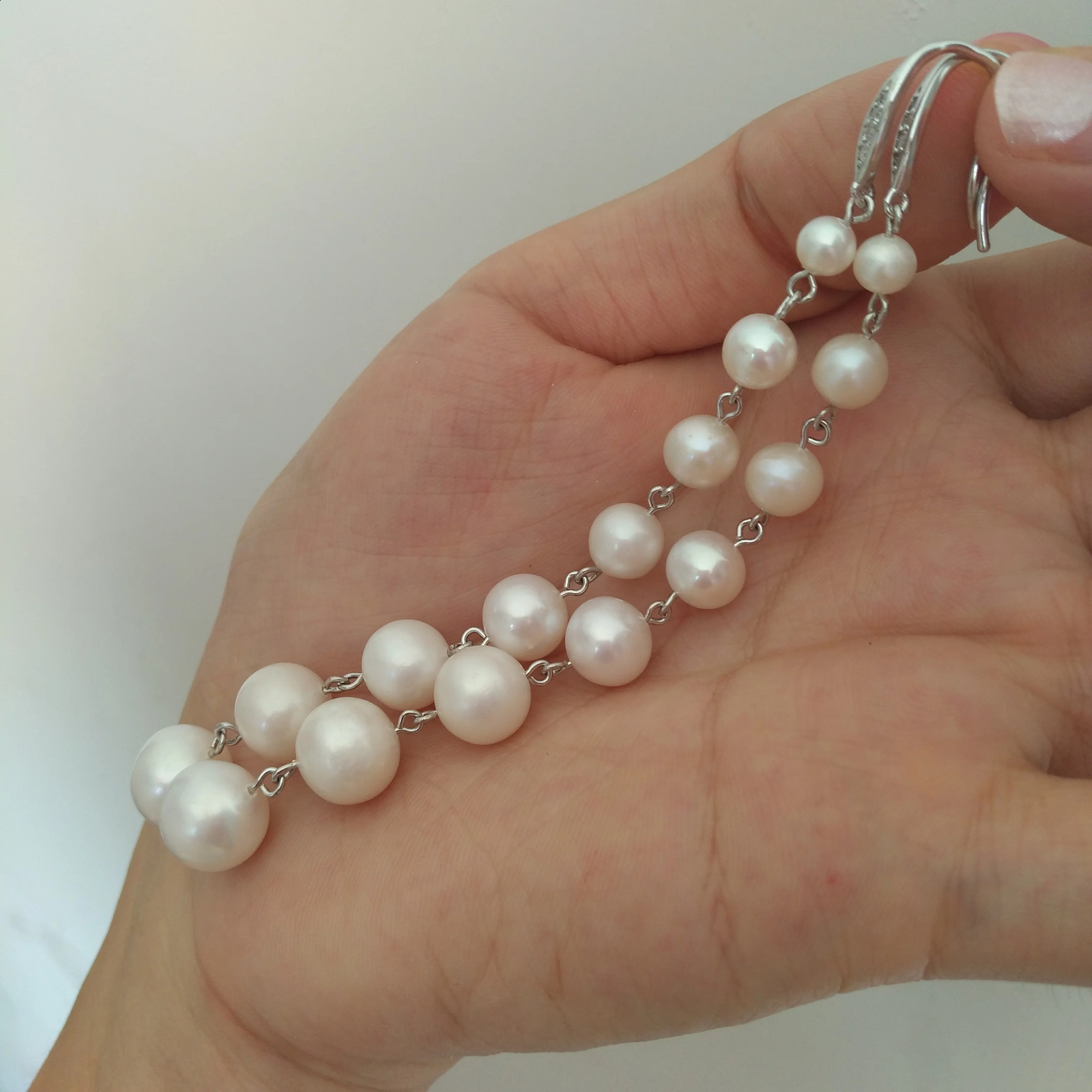 Apply Any Occasion 5-9MM south sea white natural pearl earring hook What you see is what you get 241226