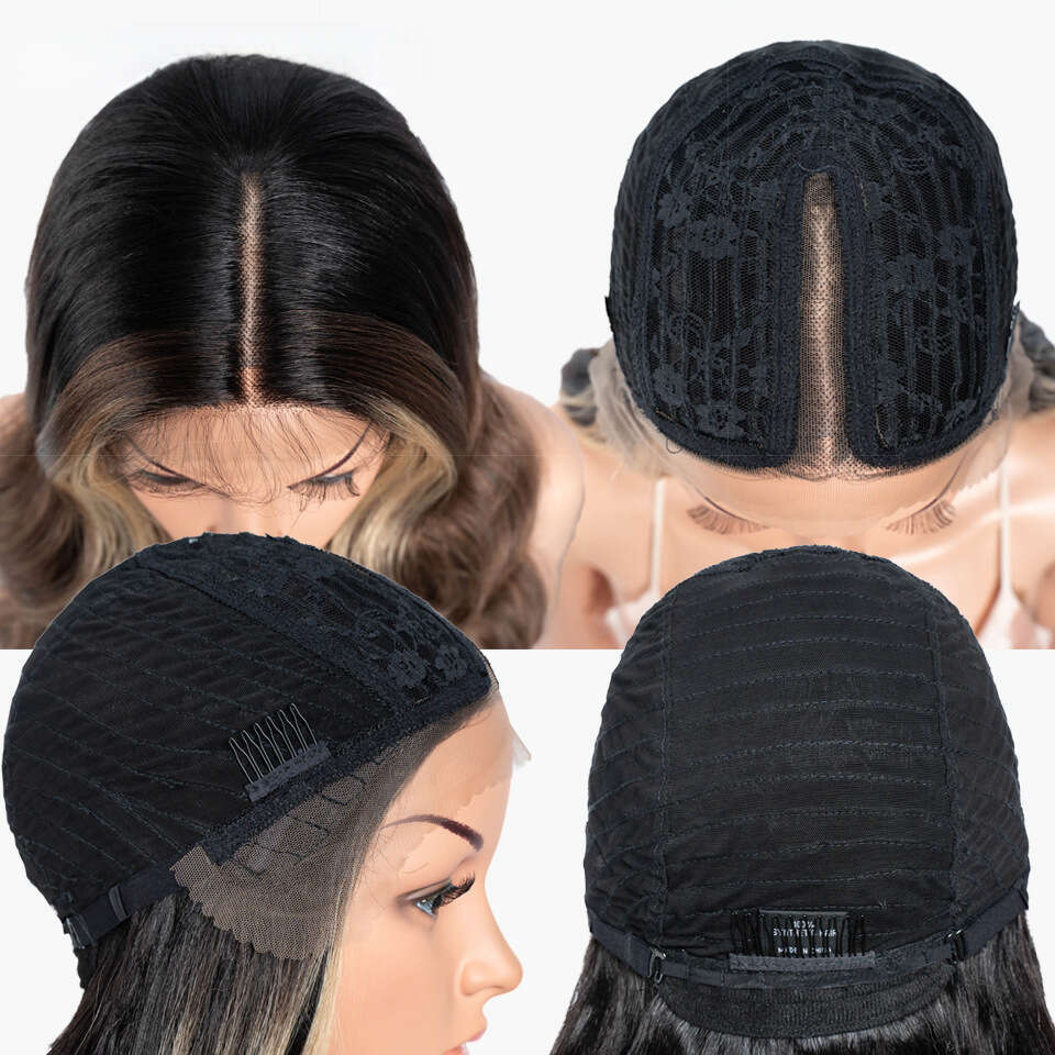 Front Lace Rebecca Wig, Women's Wavy Long Curly Hair, Synthetic Headband, Wig Kq2 Kq2
