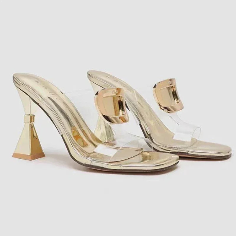 High Heels Sandals Woman Summer Comfortable Platform Dress Shoes Elegant Coonfort Gold Sandals Silver Sandals 241228