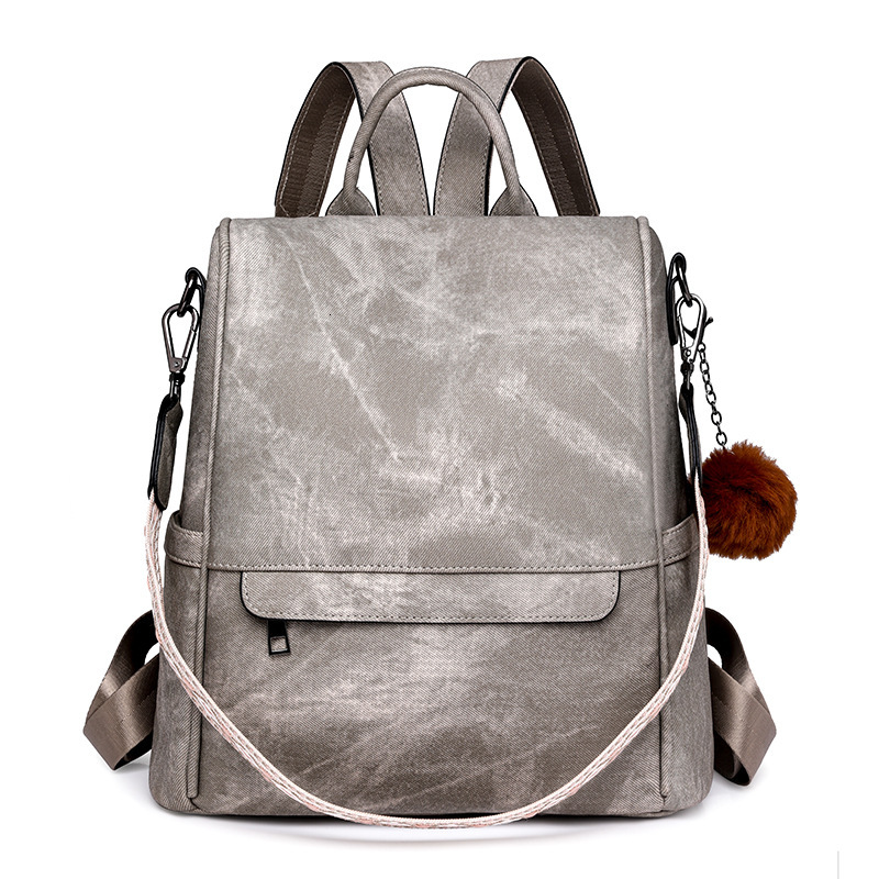 2024 New PU Women's Backpack Multi functional