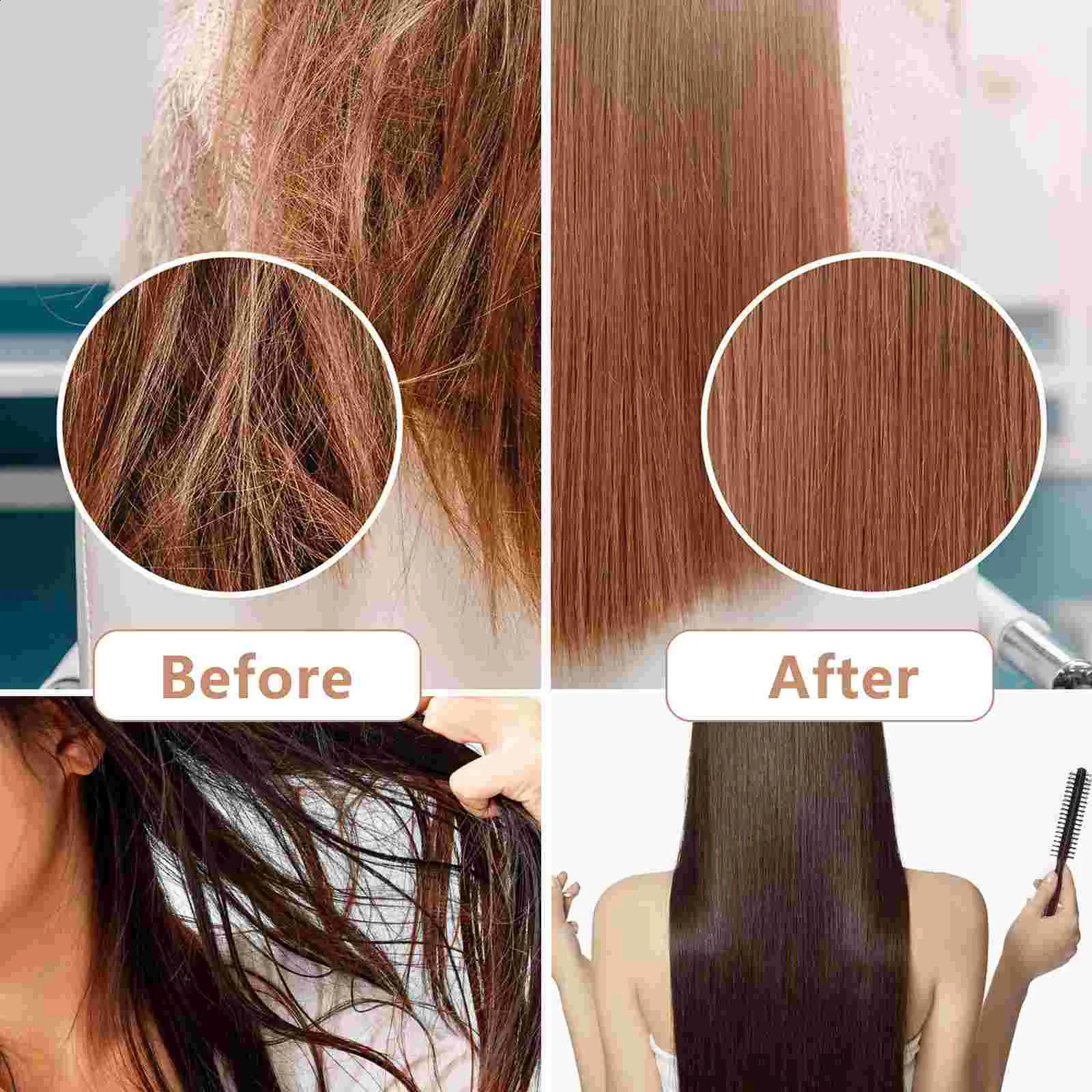 Wood Round Hair Brush Professional Hairstyling Comb 3pcs Hair Styling Comb Barber Curly Hair Brush Wood Handle Rolling Comb 250103
