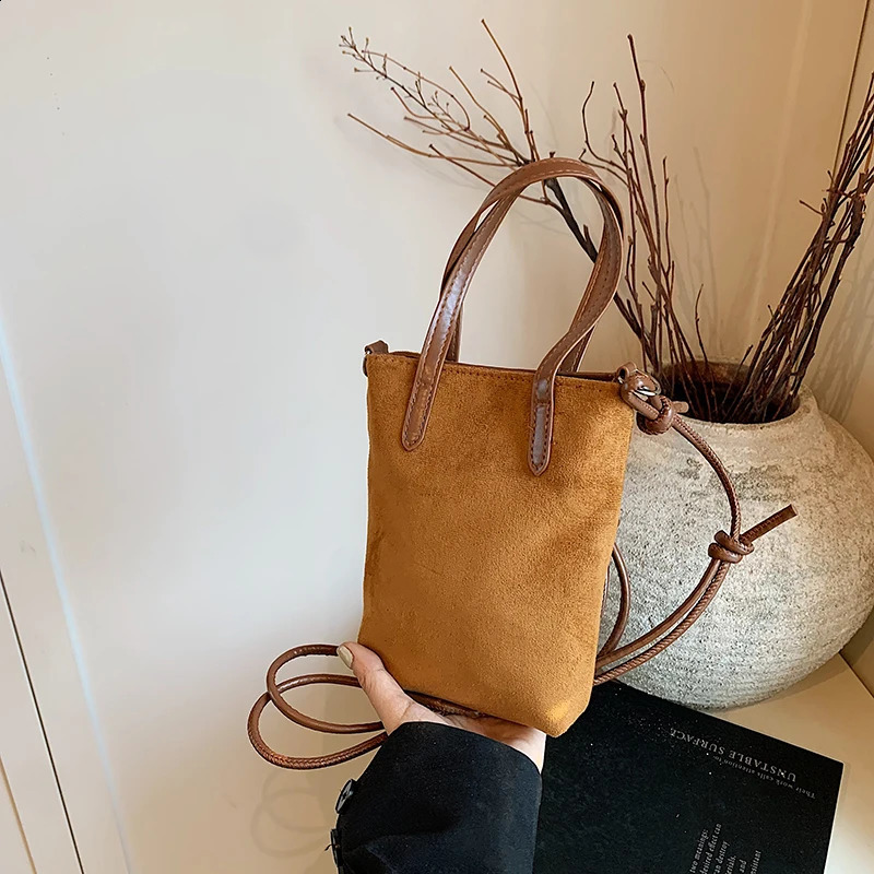 Suede Bag for Women Vintage Womens Bag Retro Handbags Purse Leopard Print Shoulder Bags Mini Suede Top Handle Clutch Hobo Bag 241228