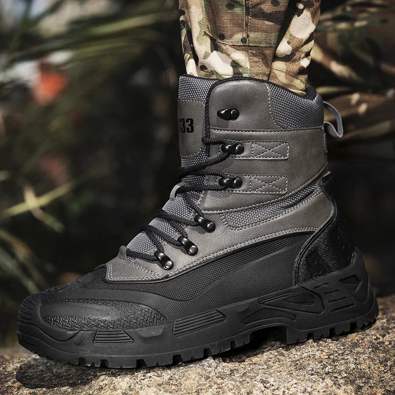 Training Boots Outdoor Climbing Hiking Shoes Mens Work Safety Desert Shoes Army Tactical Boots Men Military Combat 241228
