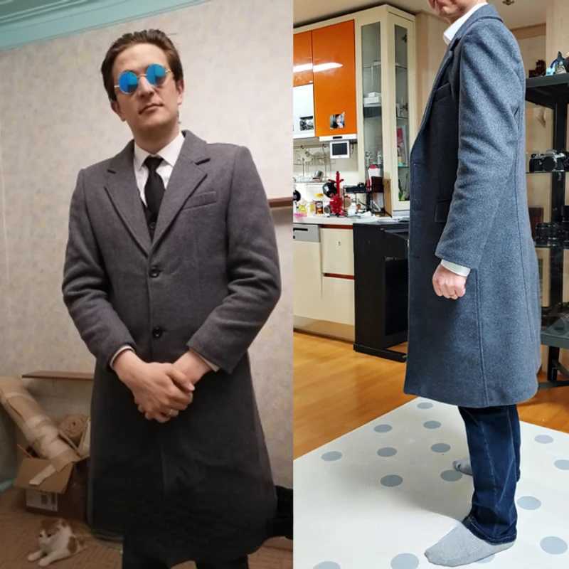 2022 new ultra long wool trench coat mens winter brand mens cashmere coat ultra-thin fit wool peacock windproof machine W241228