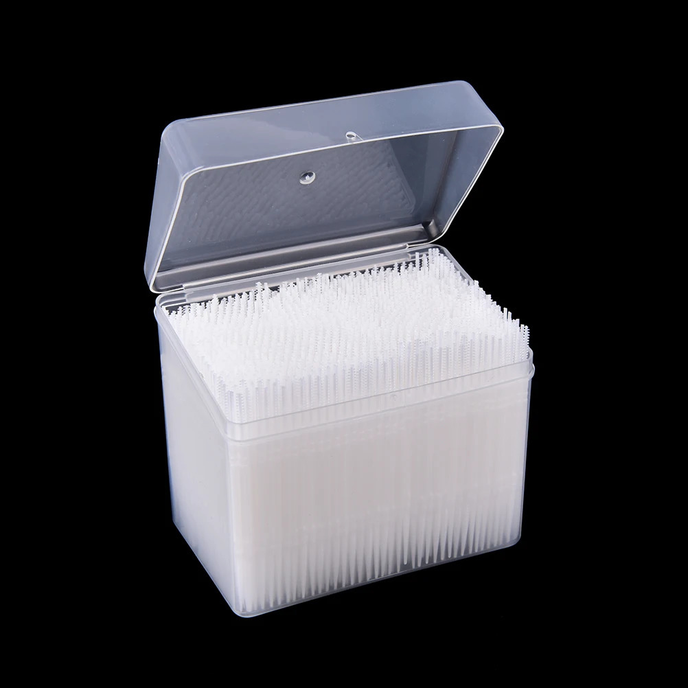1100pcs/Box 6.5cm Interdental Brush Flosser Tooth Pick Dental Flosser Tooth Brush ToothPicks Teeth Oral Hygiene Cleaner Stick 241223