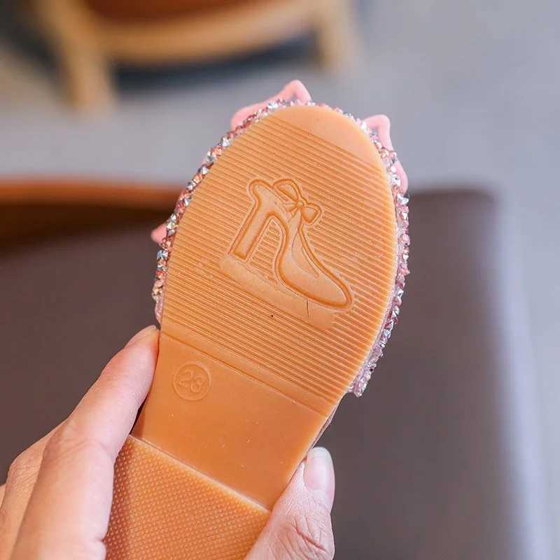 Toddler Girls Dress Shoes for Girls Princess Shoes Low Heels Toddler Soft Sole Glitter Shoes for Wedding Couple W241228