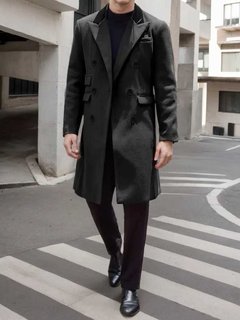 Mens high-quality tailcoat set mountain top lapel collar jacket double breasted winter jacket banquet business evening gown W241228
