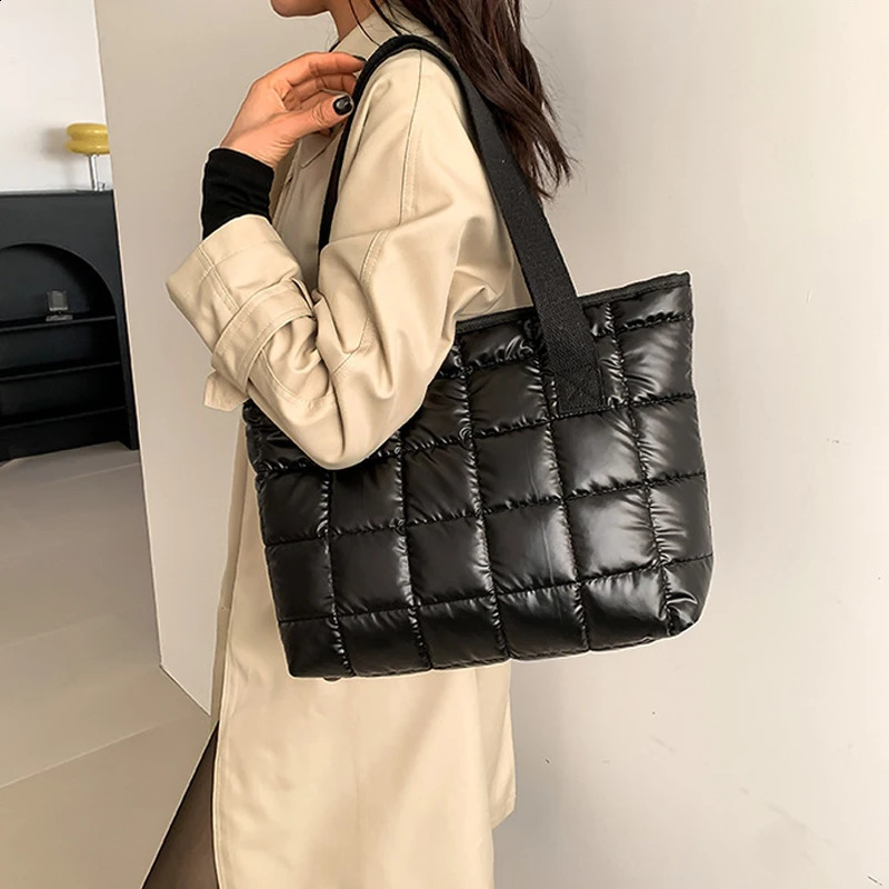Women Handbags Space Cotton-Padded Female Down Bags Jacket Shoulder Crossbody Bags Quality Female Tote Bag Trend Sac 241227