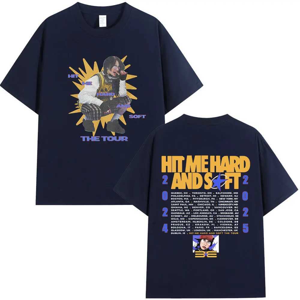 Hit Me Hard and Soft Tour 2024-2025 T Shirt Men Women Fashion Hip Hop T Shirts Cotton Loose Cozy Short Slve T-shirts Fans Gift X2502271