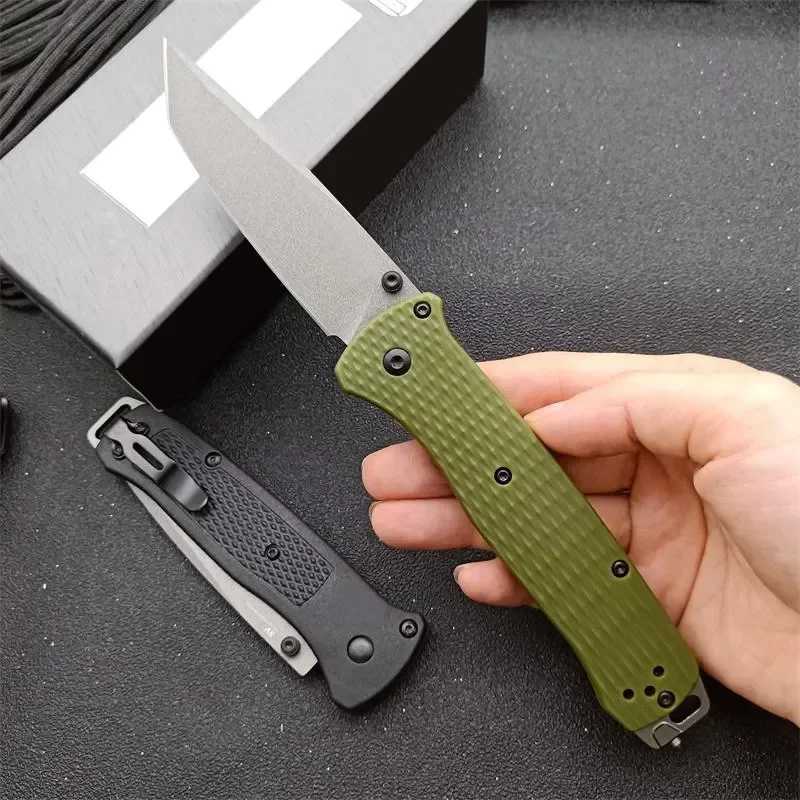 Made in the USA Made in the USA 537 Bailout BM Self Dense Pocket Knives Outdoor EDC Survival Flipper Folding Knife Cam Hunting Tool Nylon HandXJ241228
