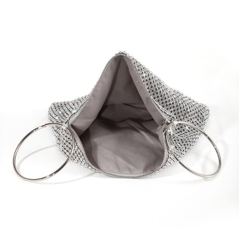 Elegant Rhinestone Hot Clutch Purse Women - Sparkly Evening Bag For Parties -