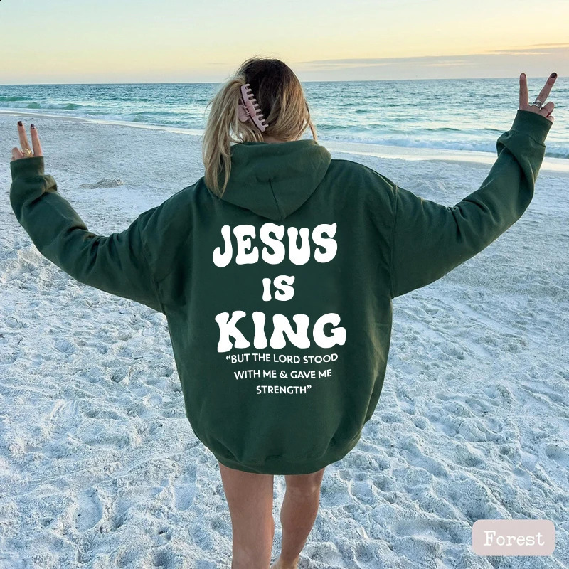 Jesus Christian Hoodie Fashion Letter Print Sweats Harajuku Coat Sweatshirt Gym Pullovers Clothing 241227