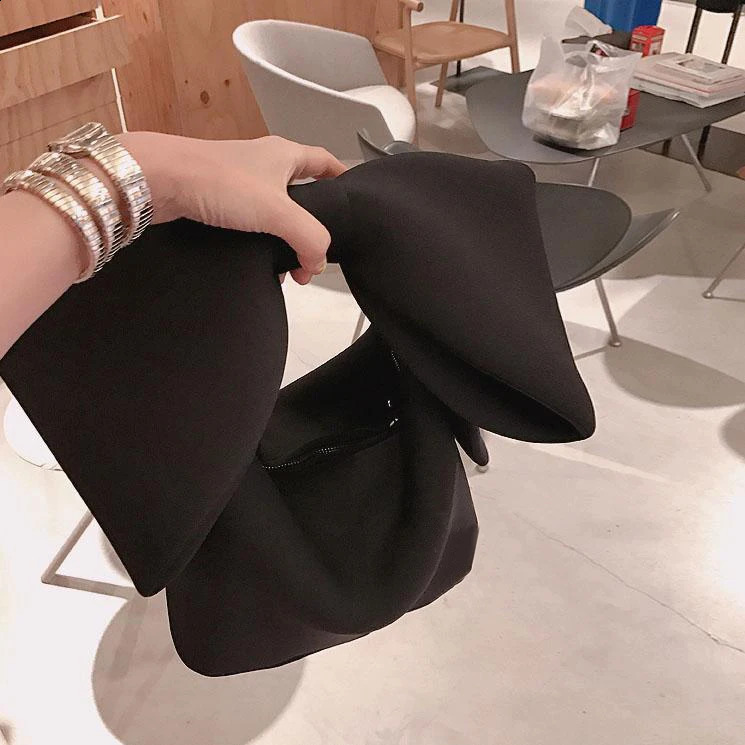 ANAARE Women Handbags Bow Day Clutches Bag Ladies Evening Party Clutches Black Handbag Shoulder Bag Bolsas Feminina 241227