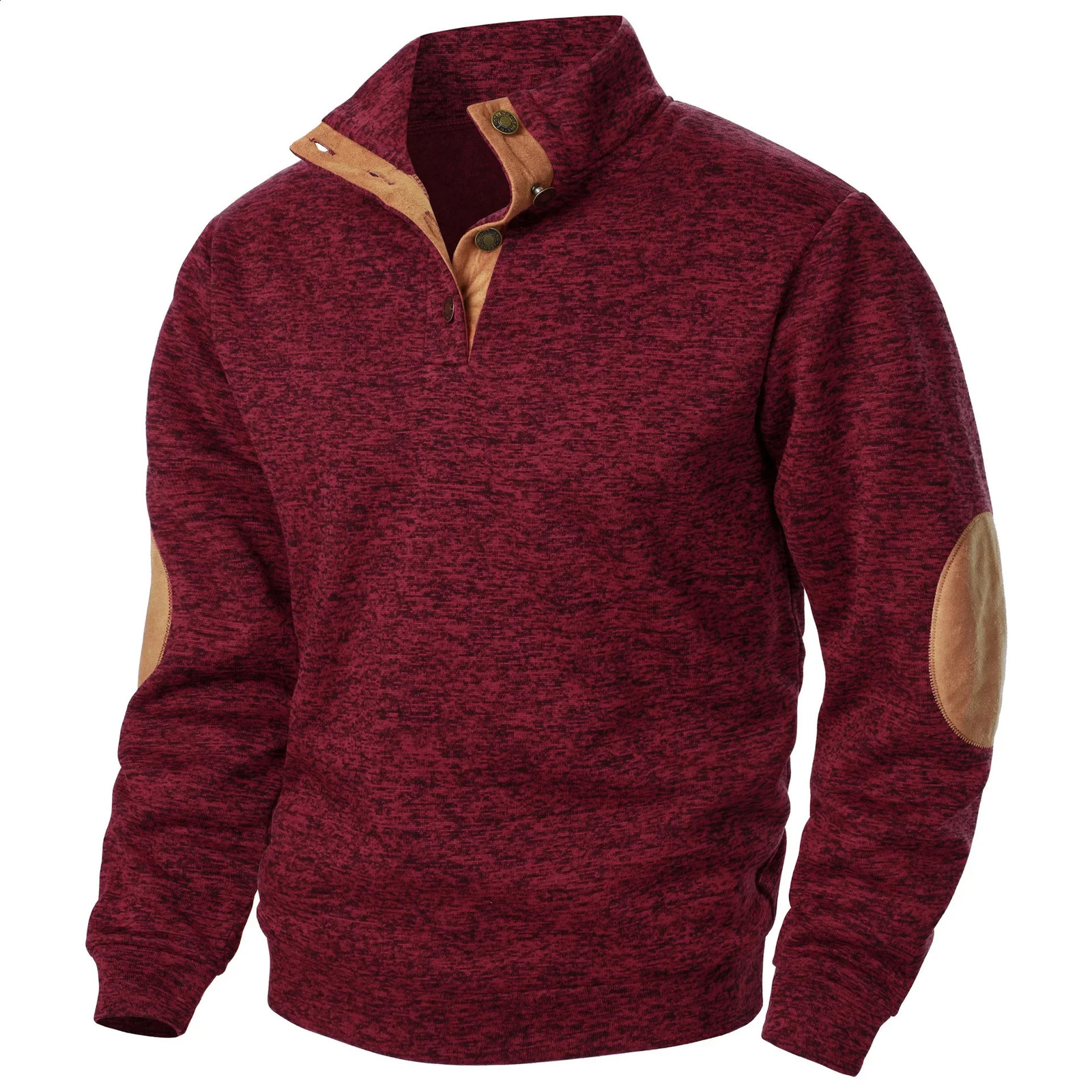 mens stand up collar sweatshirt mens knitted joint splicing casual cardigan sweatshirt 241227