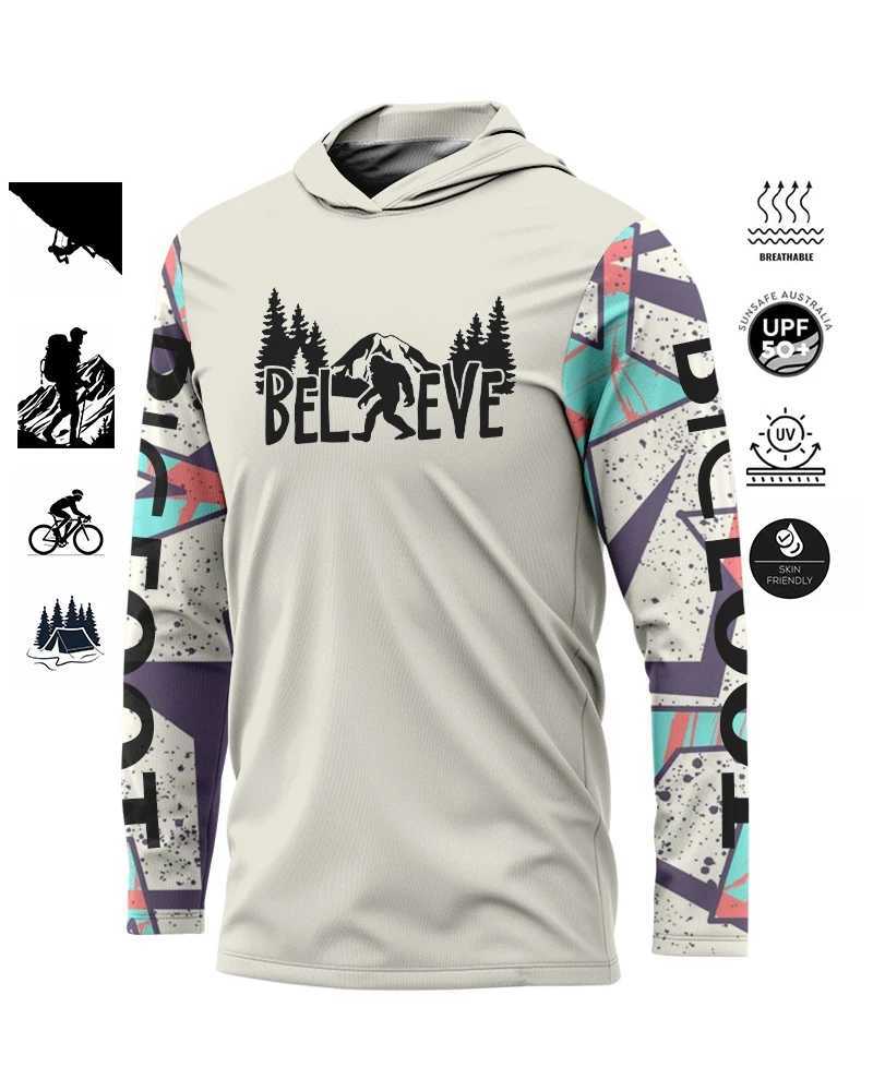 Jogging CloTHing BreaTHable Comfortable Hoodie UV Protective Mens Outdoor Moisture Transferring Sweatshirt Top Plus X241228