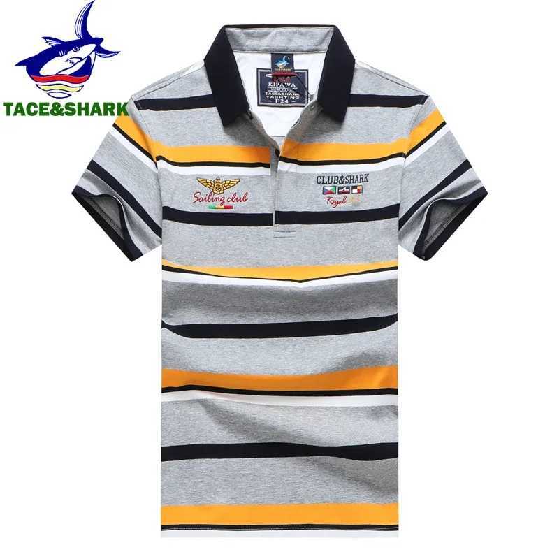 TACE HARK brand business shirt shirt mens summer top striped shirt shirt mens casual gray cloTHing X241228