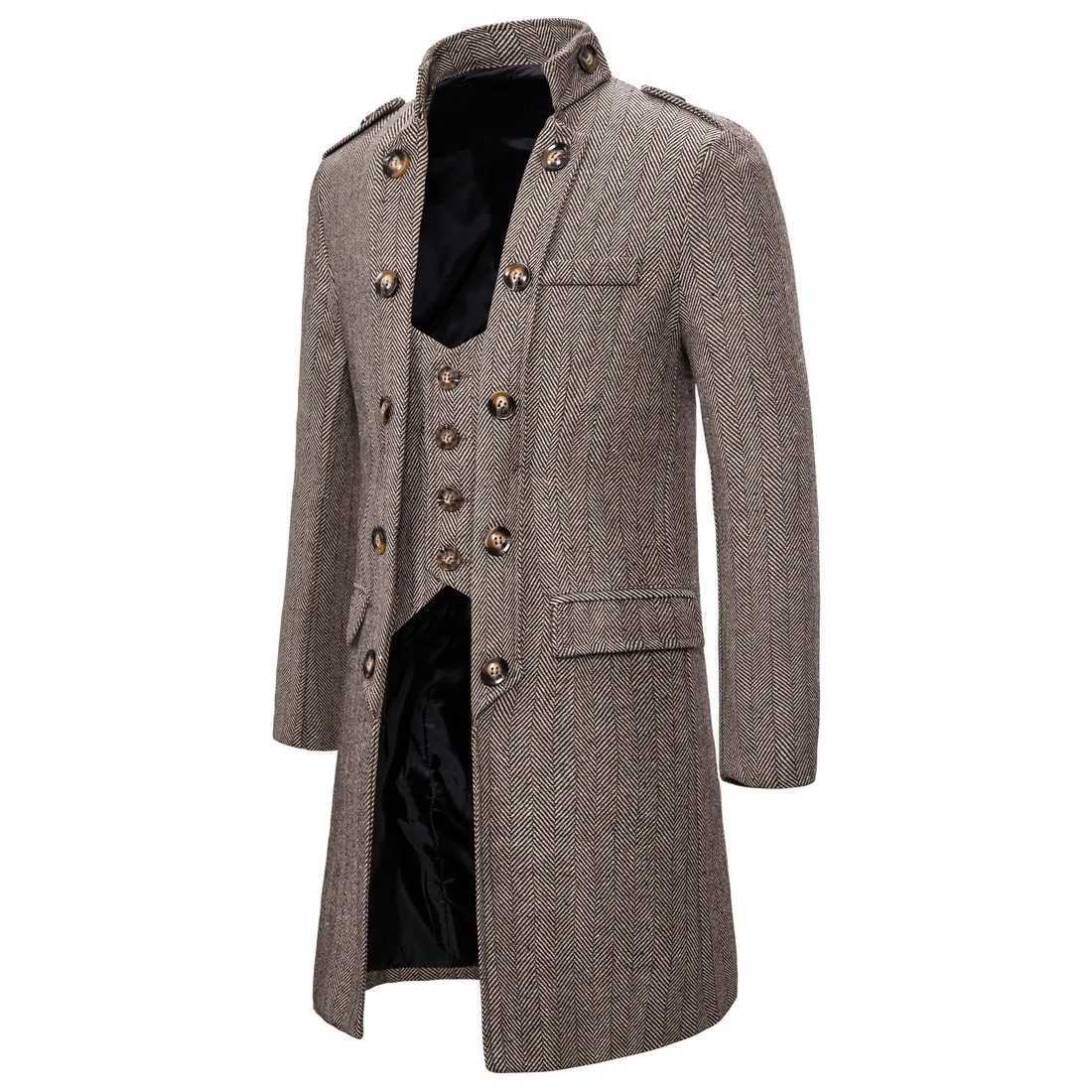 Spring and summer new mens mid long sleeved simple casual jacket mens version ultra-thin fashionable trench coat W241228
