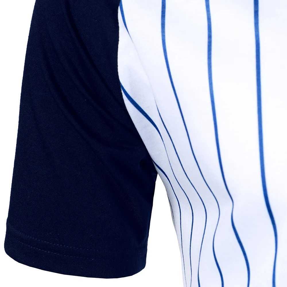 Mens Stripe shirt Shirt Three-color Splicing Tops Classic Streetwear Casual Fashion Mens Short Raglan Sleeves shirt Shirt X241228