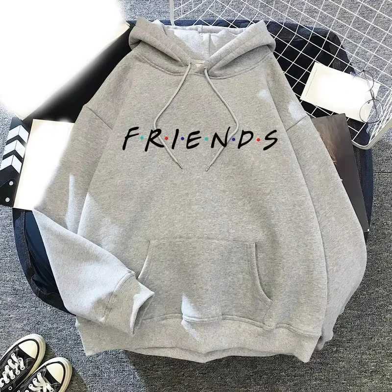 New Tv Series Friends Hoodies Men Women Fashion Hoodie Japanese Anime Sweats Women Sweatshirt Coat Pullovers Letter Sudadera Boy X241228
