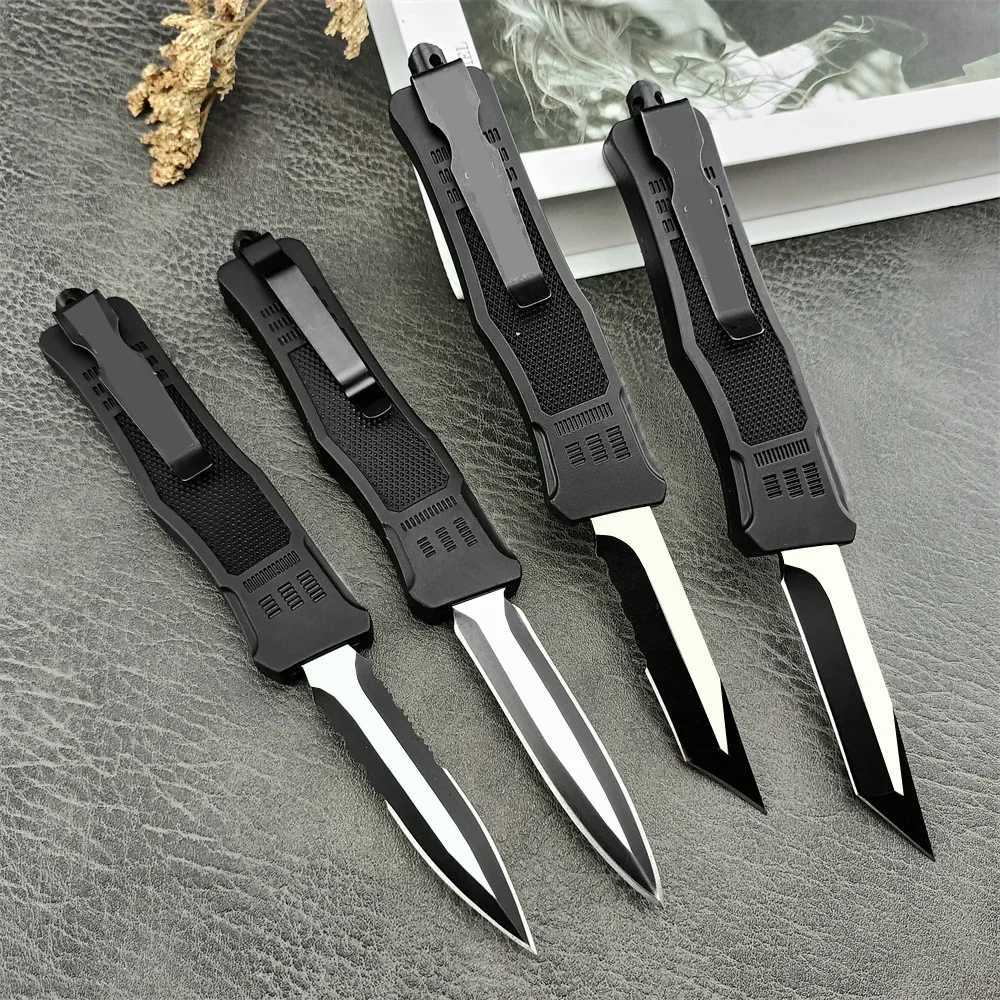 Tactical Mini Pocket Knife 44C Steel Blade Zinc Alloy Hand Everyday Carry Self Dense Hunting Cam Tool Man GiftXJ241228