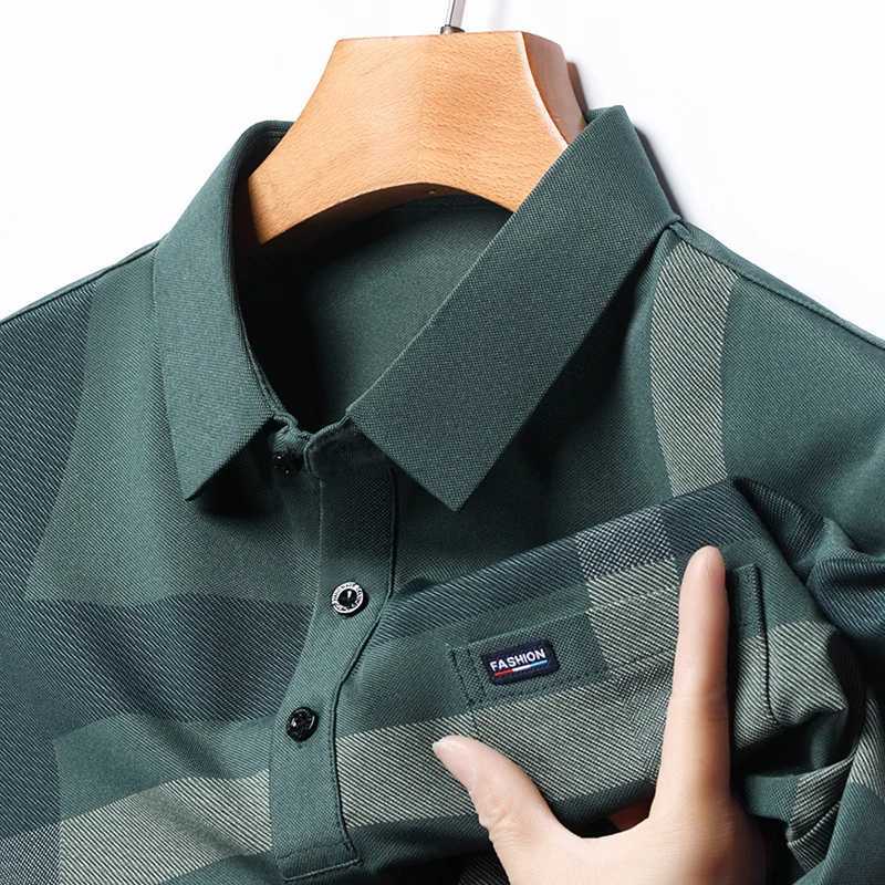 Summer high-end pocket fashion design mens short sleeved high-quality lapel shirt shirt business casual striped Korean style X241228