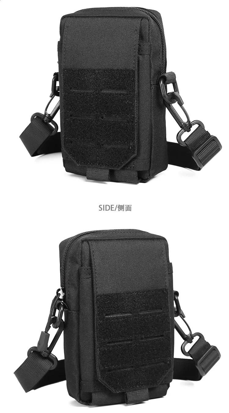 Mens Crossbody Casual Bag Fashion Trend Shoulder Phone Waterproof Oxford Cloth Tactical Style Lightweight Portable 241227