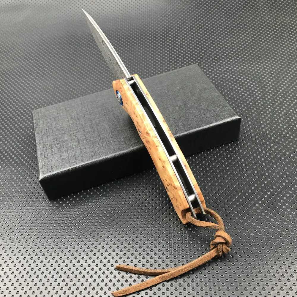 TRSKT Flipper Folding Knife Tactical KnivesCam Hunting KnifeSharp VG10 Damascus KnifeOutdoor Edc Tool DropshipXJ241228