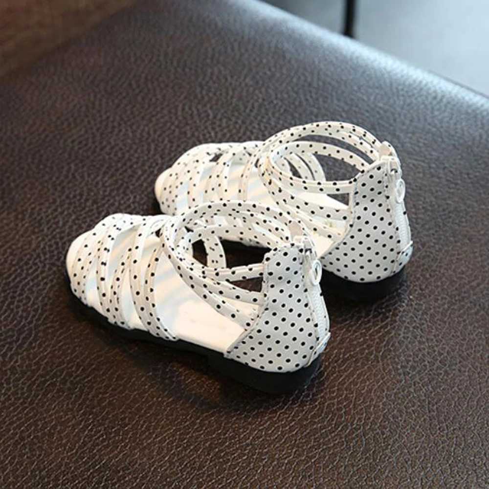 Lovirs Girls Cross Tied and Open Toe Roman Sle Flats Ankle Wrap Toddler Shoes Fashion Sweet Dress W241228
