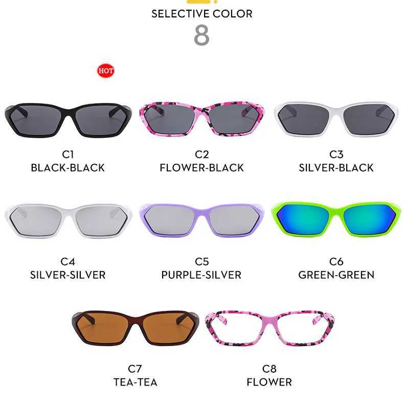 Europe and the United States new Millennium Spice Girls wind Y2K sunglasses simple irregular anti-ultraviolet sunglasses femaleXJ241228