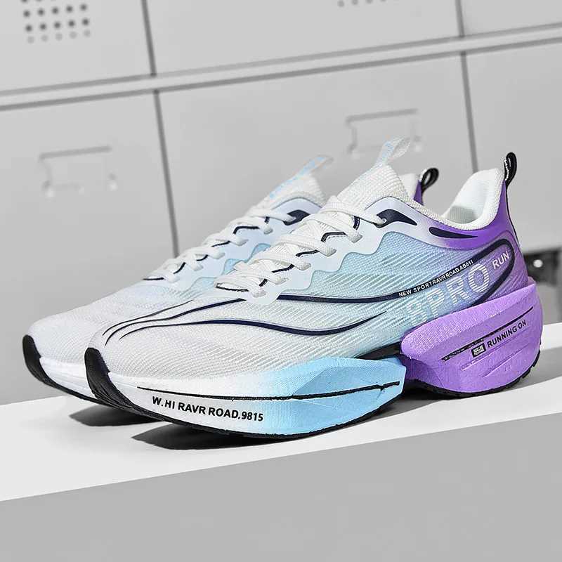 Running Shoes Speciality Carbon Plate Marathon Men Sports Breathable Lightweight Womens Comfortable Athletic Nonskid SneakersC250118