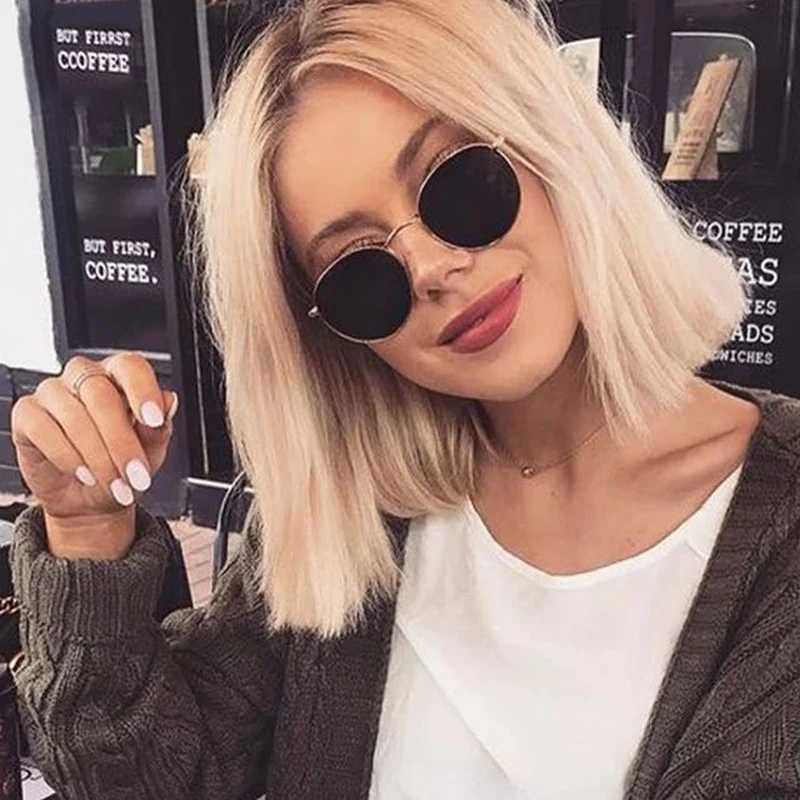 Vintage Small Round Sunglasses Woman Classic Retro Brand Design Sun Glasses Male Mirror Fashion Female Shades Lunette De Soleil W241228