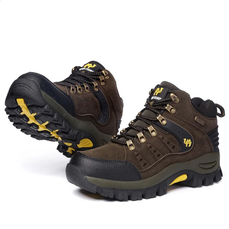 Large Size Outdoor Hiking Boots Men Women Non Slip Fashion Lace Up Climbing Winter Sneakers Cowboy Trekking Boots Summer Fashion 241228