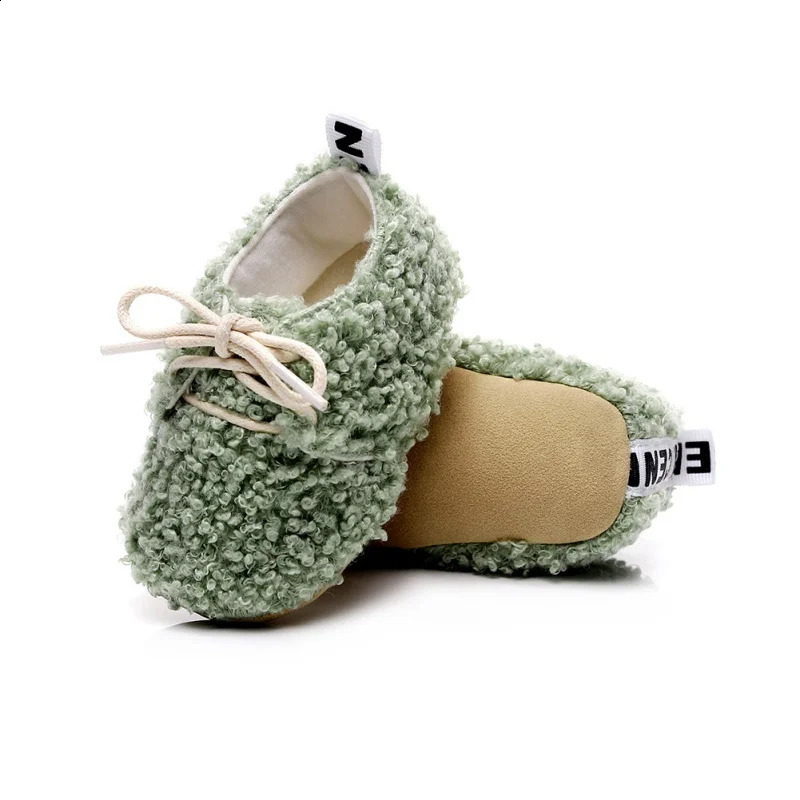 Favourite Childrens Winter Boots Cotton Shoelaces And Soft Velvet Soles 0 To 24 Months Baby Shoes Girls Loafers First Walkers 241228