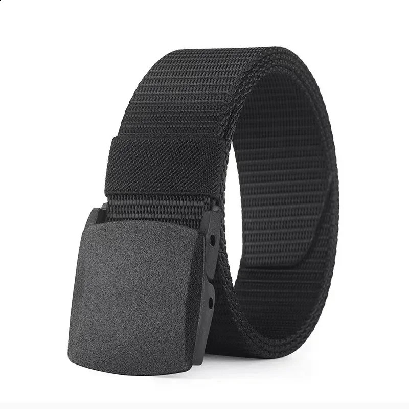 Mens Belt Outdoor Casual Canvas Metal Free Training Nylon Tactical With Pants Jeans Sports Belts For Men Women 241225