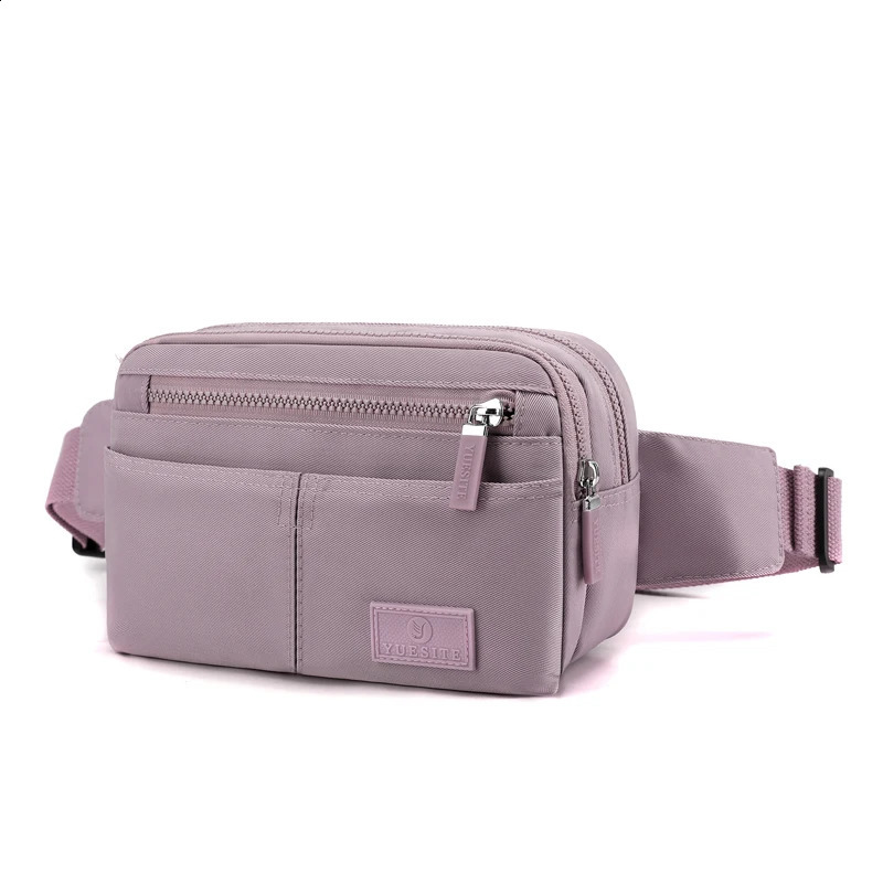 Women Waist Bag Female Wallet Purse Casual Phone Belt Pouch Nylon Travel Motorcycle Fanny Pack Banana Bolsa Cintura 241223