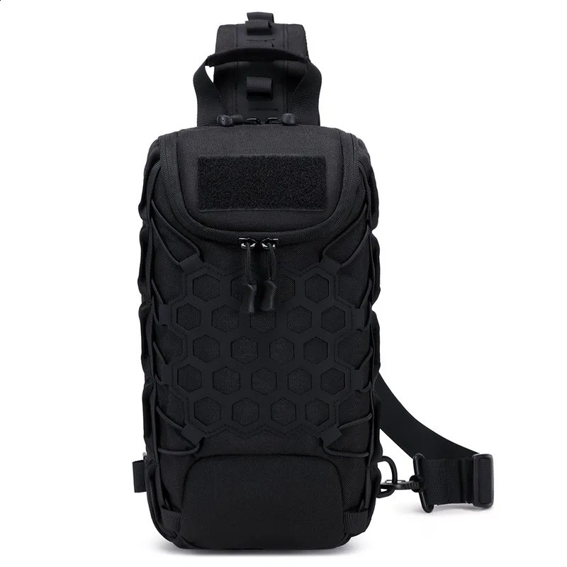 Outdoor Tactical Chest Bag Shoulder Bag Camouflage Shoulder Bag Mens Fashion Chest Bag Fashion Stitching Chest Bag 241228