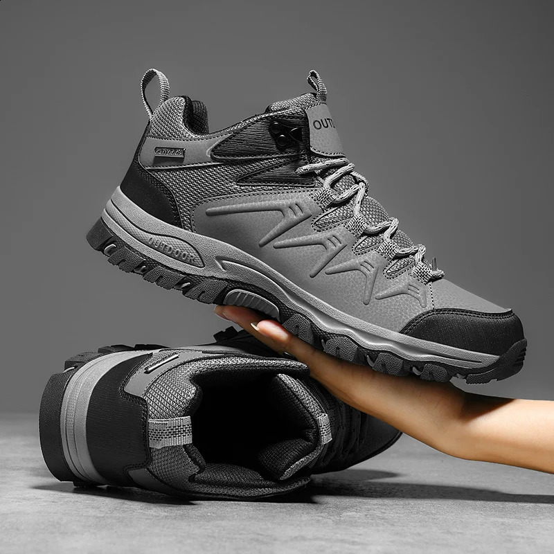 Big Size 47 Trekking Hiking Boots Men Casual Sport Shoes Outdoor Anti Slip Wear-resistant Climbing Hunting Sneaker 241228