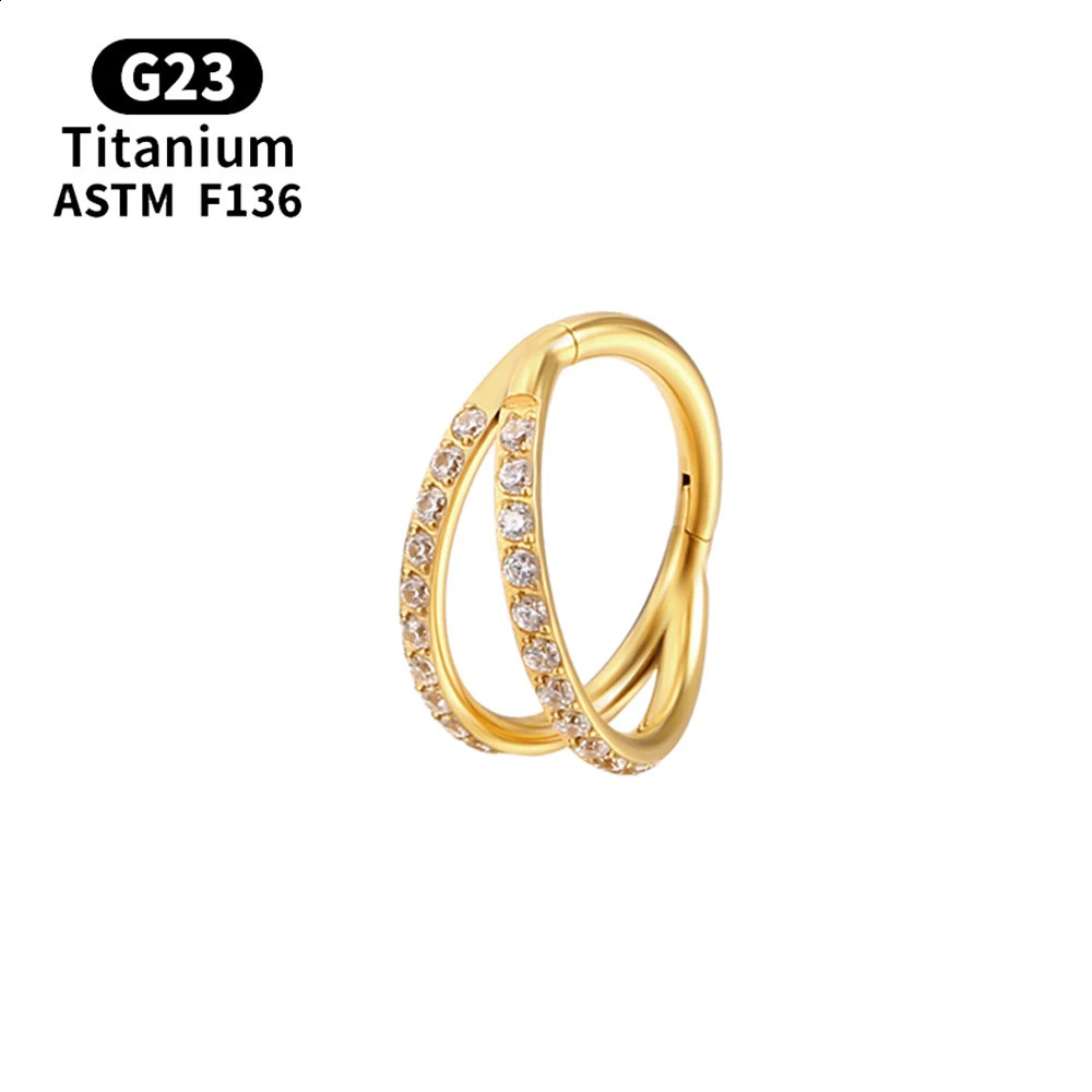 G23 Piercing Nose Ring For women ASTM F136 Body Jewelry Cartilage Tragus Diaphragm Hing Hoop earings 241227