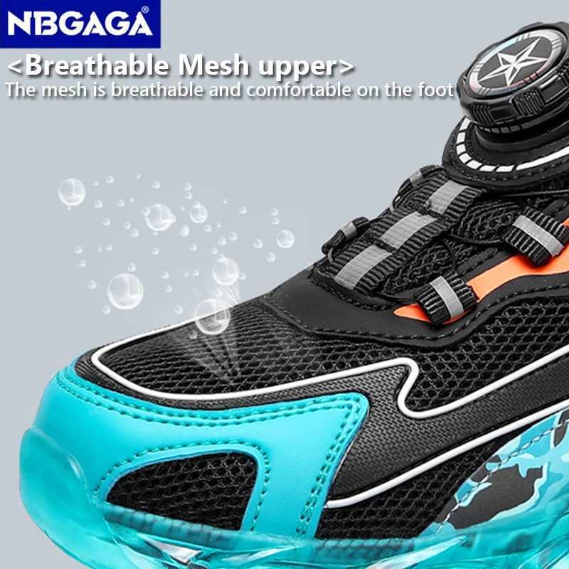 Kids Trendy Sports Shoe Children Non-slip Lightweight Sneaker Outdoor Basketball Breathable Boys Casual Walking Shoe W241228