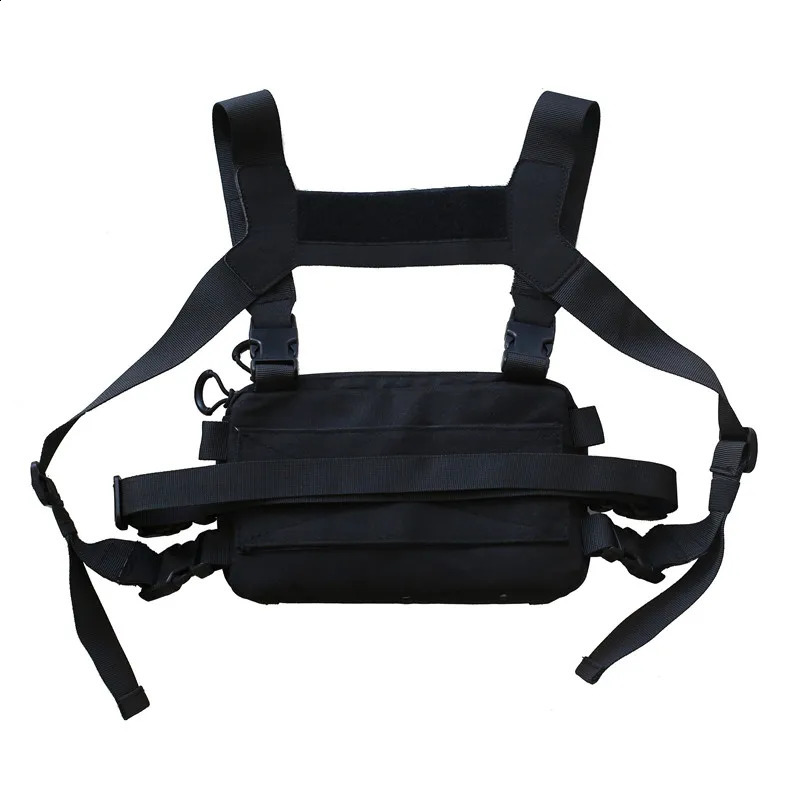 Unisex Tactical Chest Rig Bag Hip Hop Streetwear Bag Functional Waist Pack Adjustable Crossbody Chest Bag outdoors Vest backpack 241228
